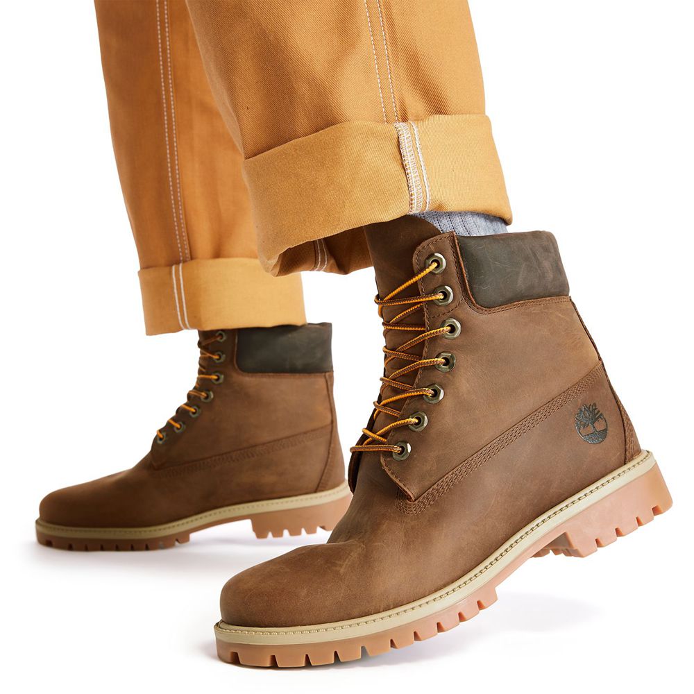 Botas Masculino - Timberland 6-Inch Heritage Ek+ Impermeavel - JBKSP8493 - Marrom
